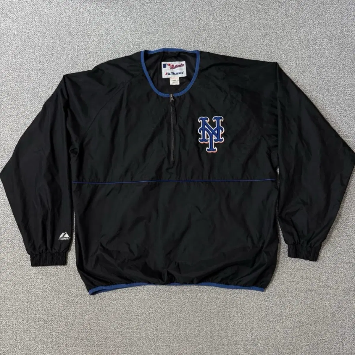 90s 마제스틱 MLB 뉴욕 메츠 아노락 바람막이