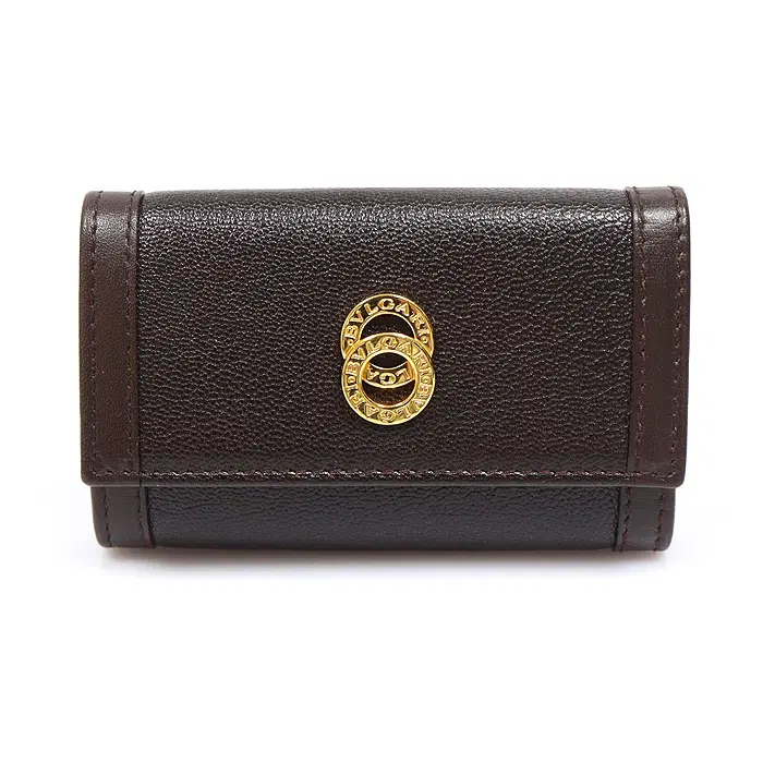 Bvlgari(불가리) 24243 브라운 고트스킨 도피오 톤도 6KEY 키케이스 MEP15898BV
