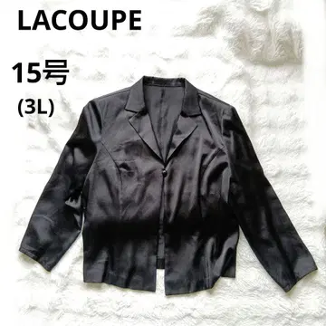 LACOUPE 테일러드 자켓 블랙 1버튼 광택감 15호