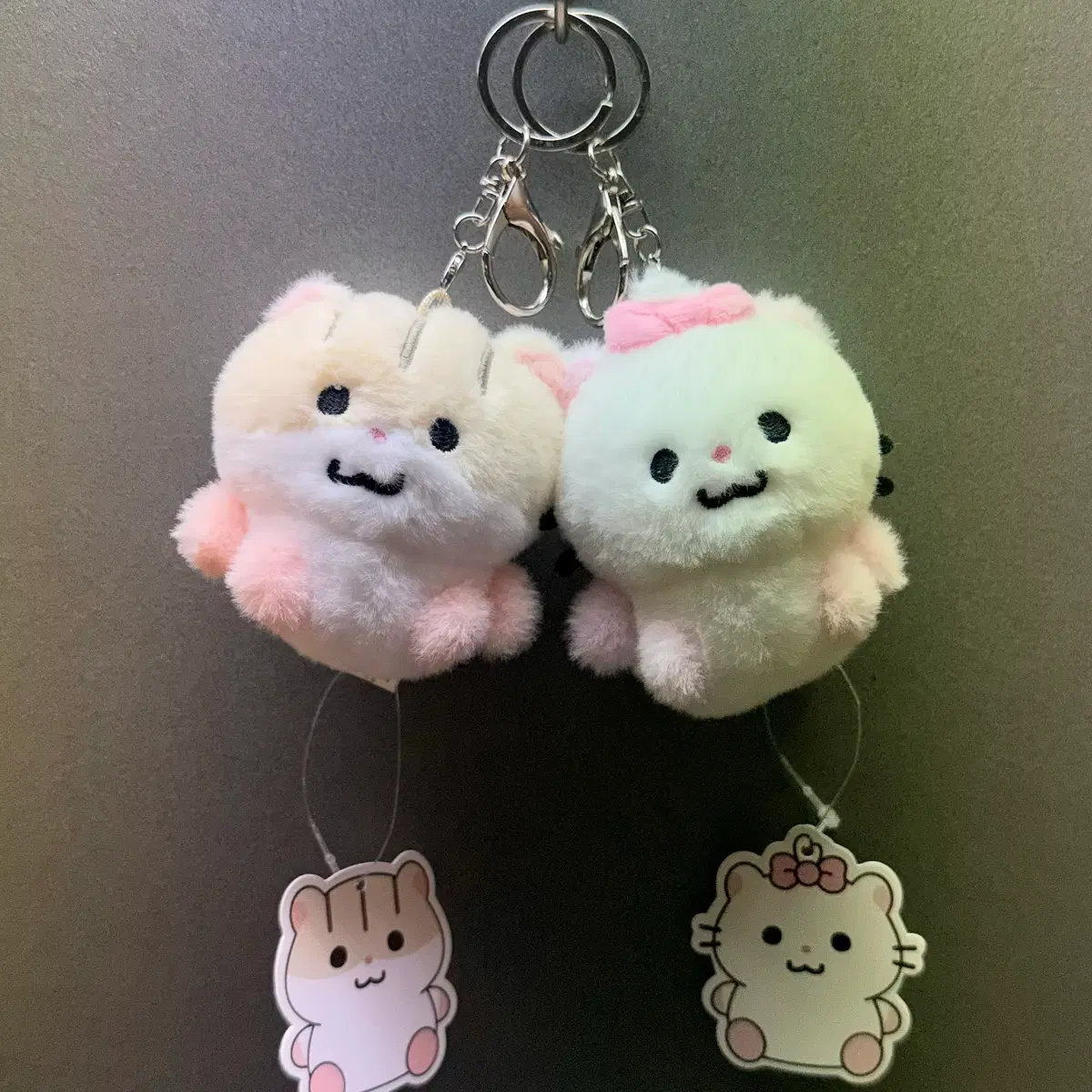 햄랑이 쪼롱이 인형 키링 세트