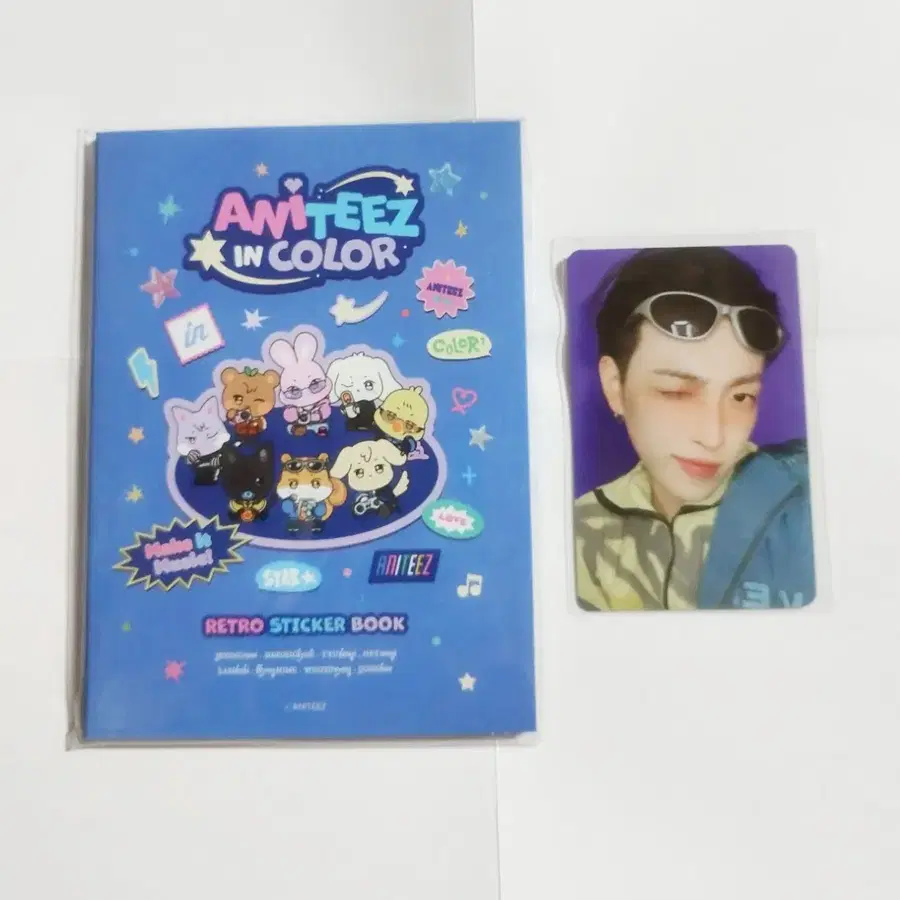 에이티즈 애니티즈 레트로스티커 홍중 세트