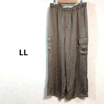 와이드 팬츠 브라운 계열 LL 사이즈 N696
