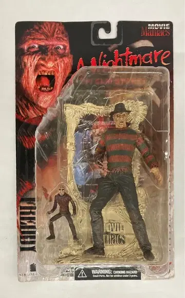 McFARLANE TOYS MOVIE MANIACS 01 FREDDY KRUEGER (패키지에 혈흔 없음) 6인치