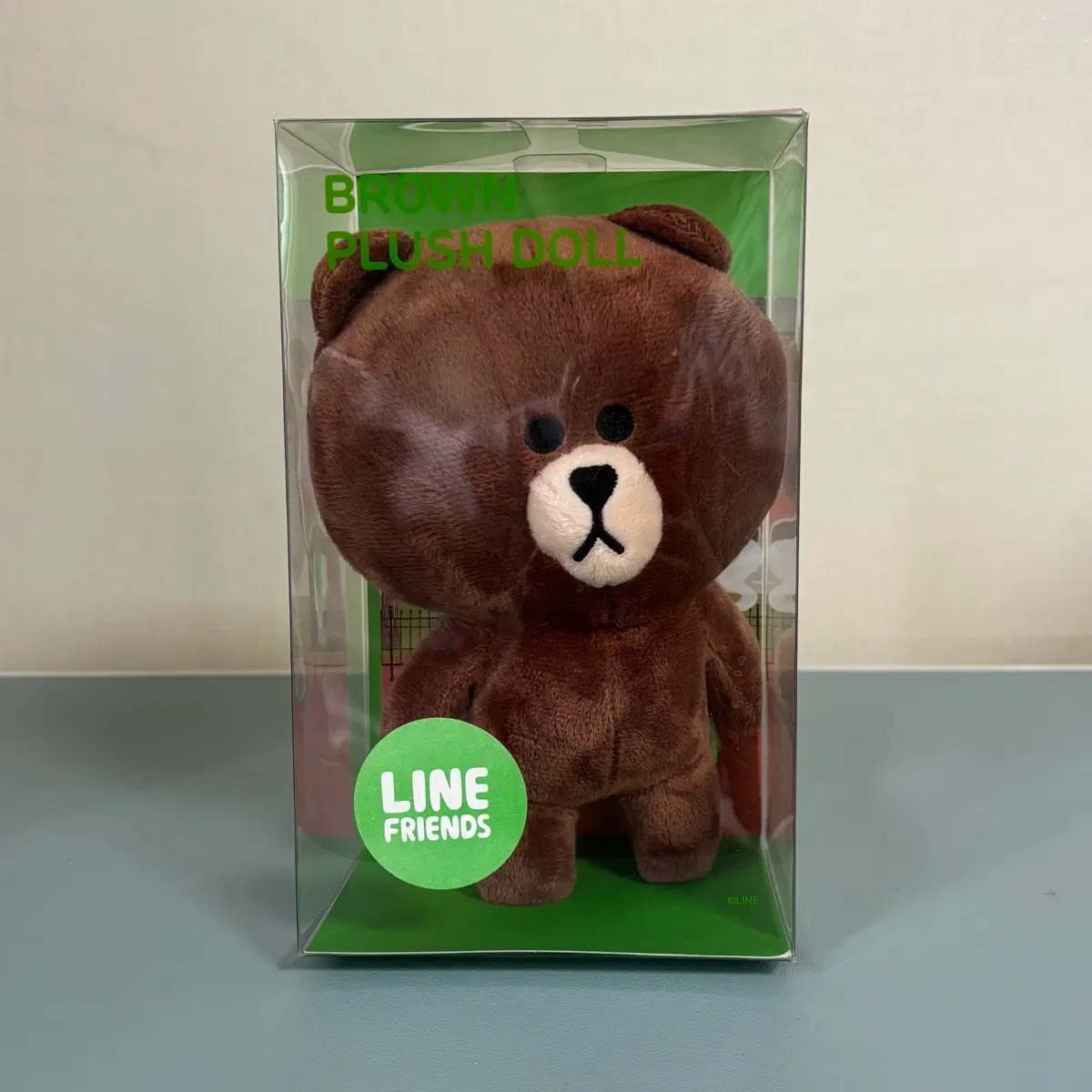라인프렌즈 브라운 봉제인형 18cm