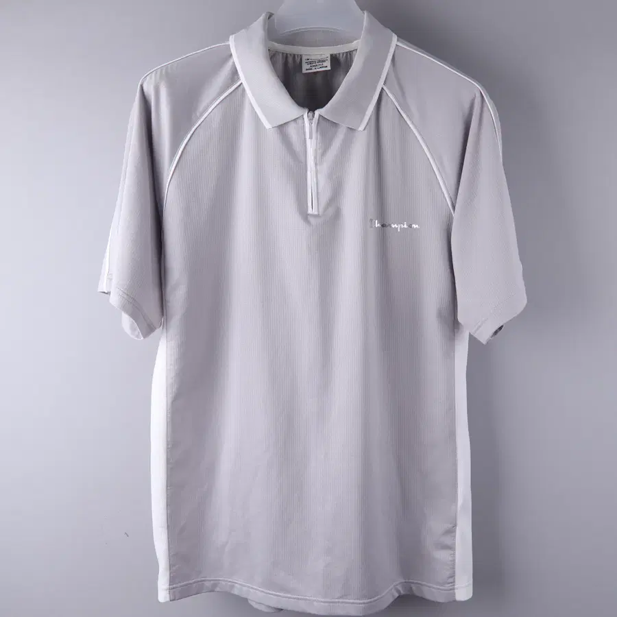 챔피온(Champion) 기능성 하프 집업 반팔 카라티 (XL)