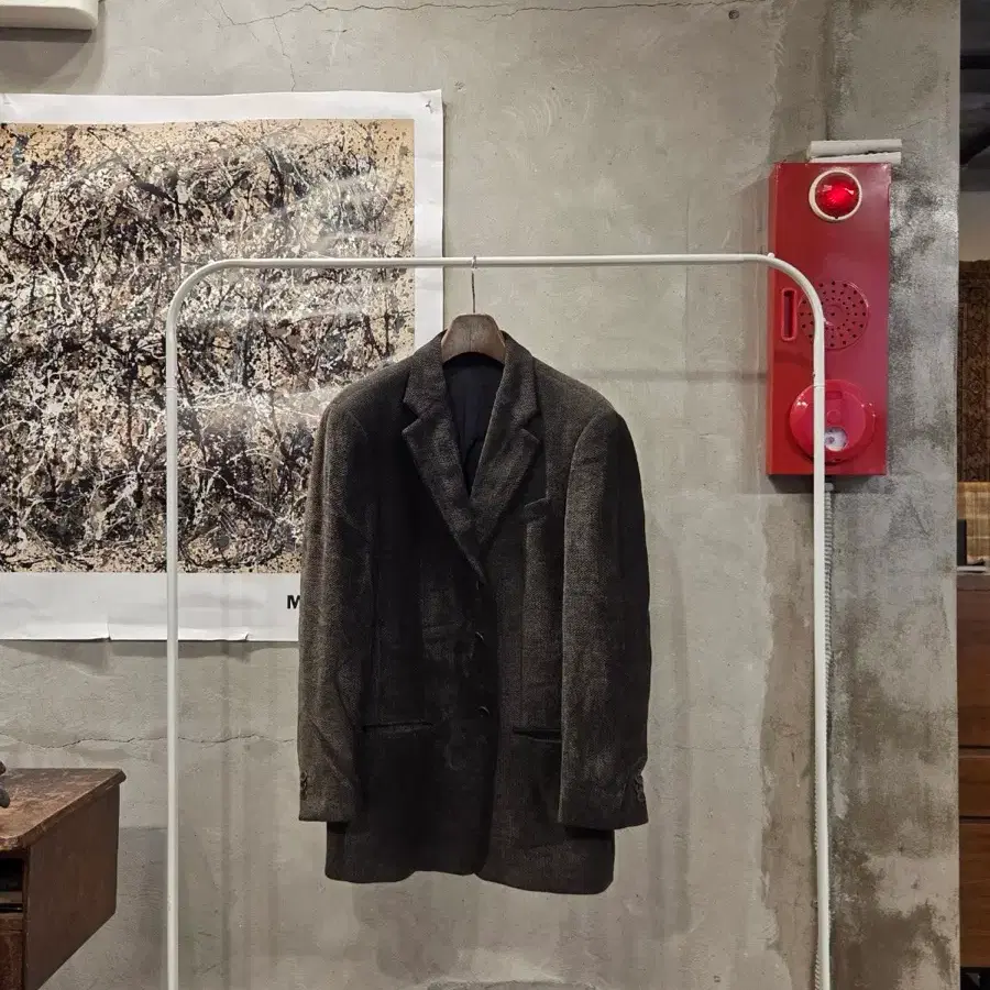 아르마니 꼴레지오니 벨루어 자켓 남성100