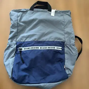 BEAMS DESIGN 백팩 그레이 네이비