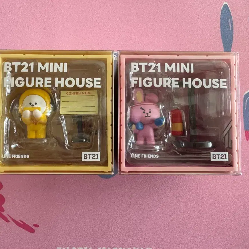 (미사용) BT21(쿠키,치미) 피규어 세트