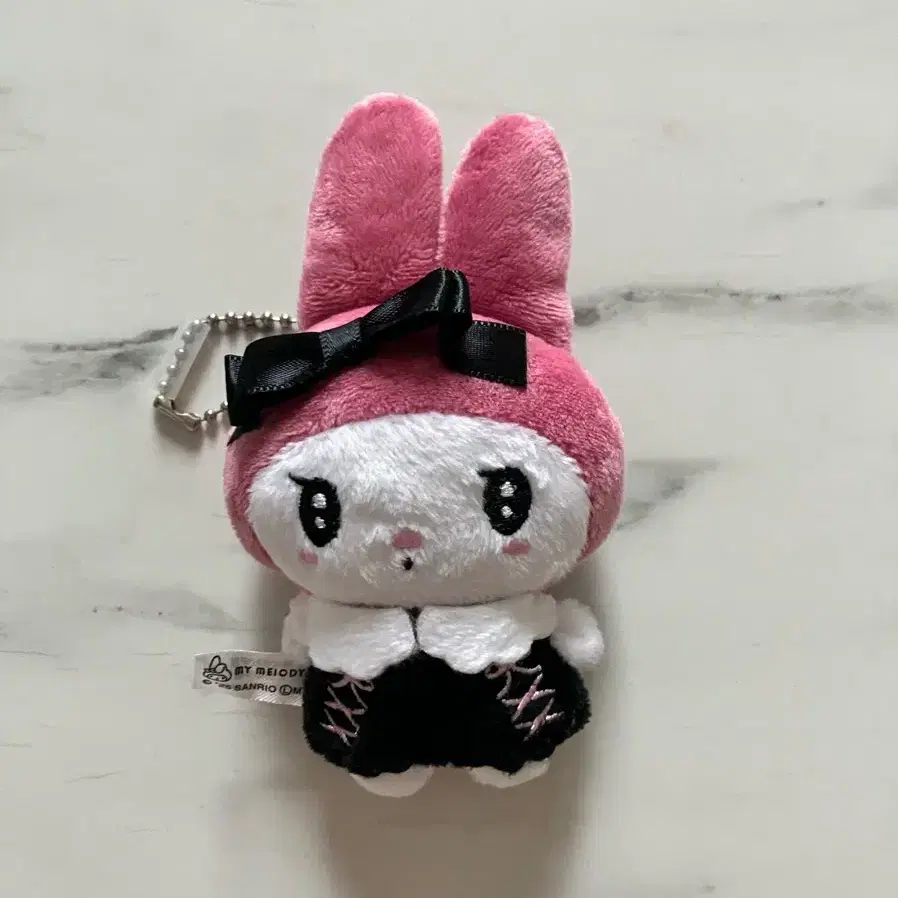 지뢰계 양산형 마이멜로디 마멜 핑크 인형 키링