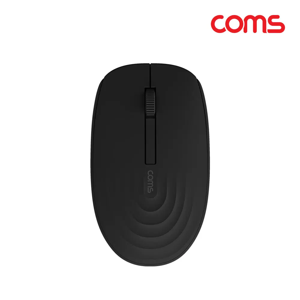 딜러가격(새상품)[JD577] Coms 무소음 무선 옵티컬 마우스 Black, 2.4GHz, 좌우대칭형, 무광 센서