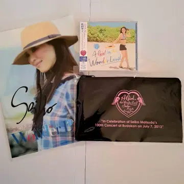 미사용 마츠다 세이코 클리어 파일 CD 파우치 2013