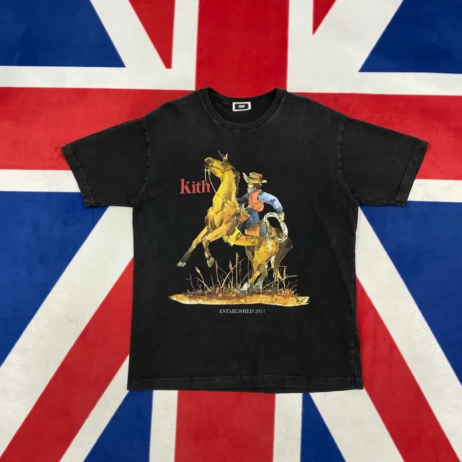 KITH 카우보니 빈티지 반팔티 M 실측 L