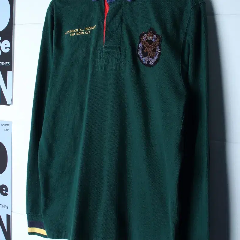 (L-XL) 폴로 랄프로렌 카라 긴팔티셔츠 USA 럭비-H37037