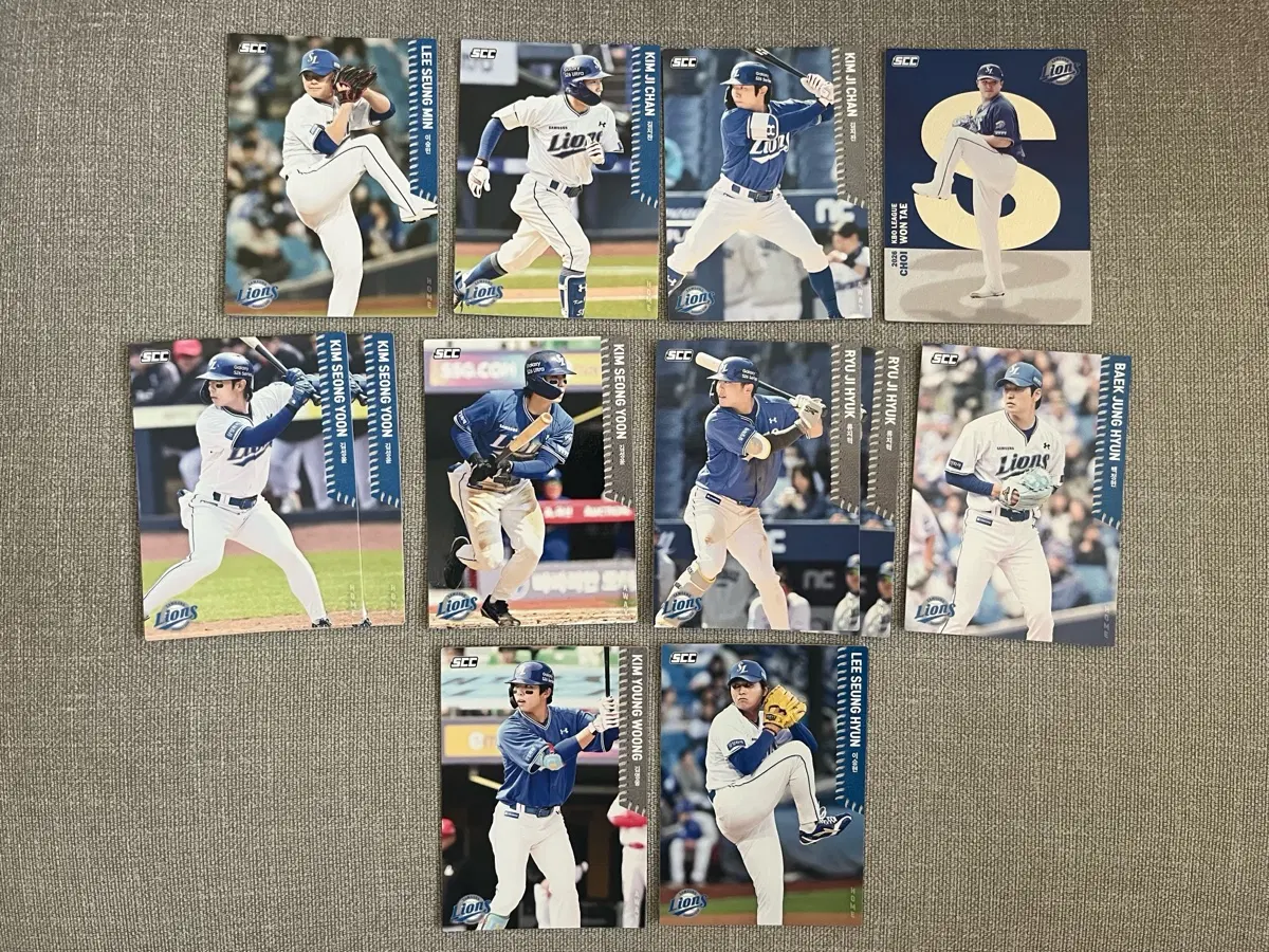삼성 라이온즈 KBO 카드 일괄