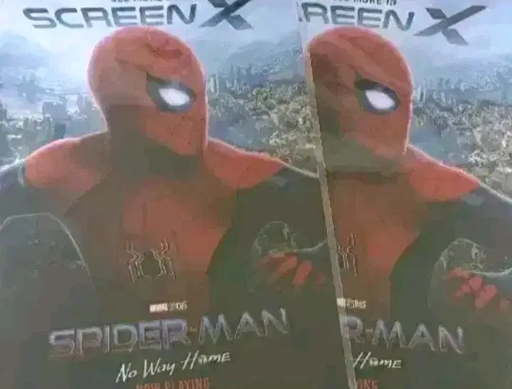 스파이더맨 노웨이홈 ScreenX 스크린엑스 포스터 한정판