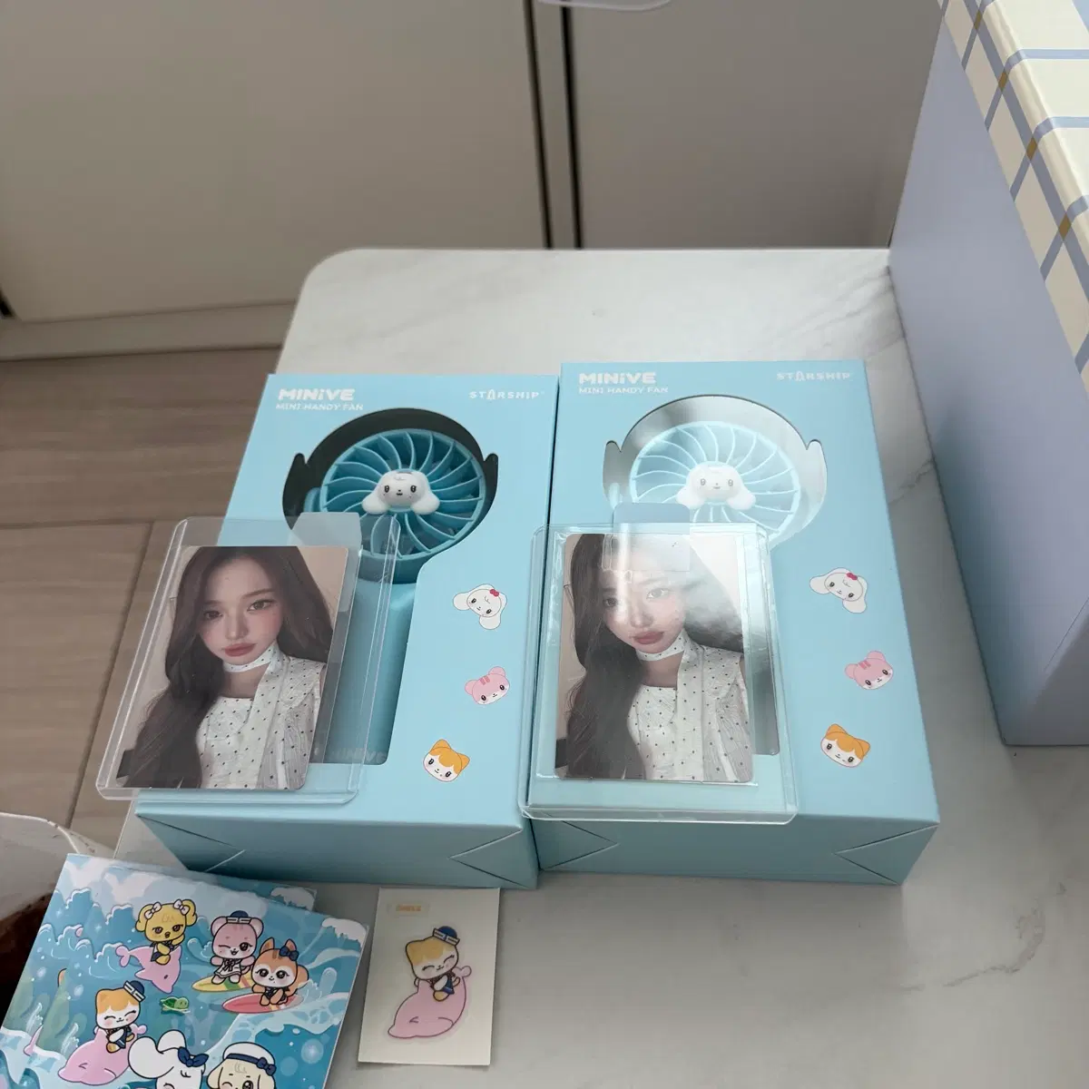 미니브 스타쉽 미니 핸디 선풍기 + 포토카드