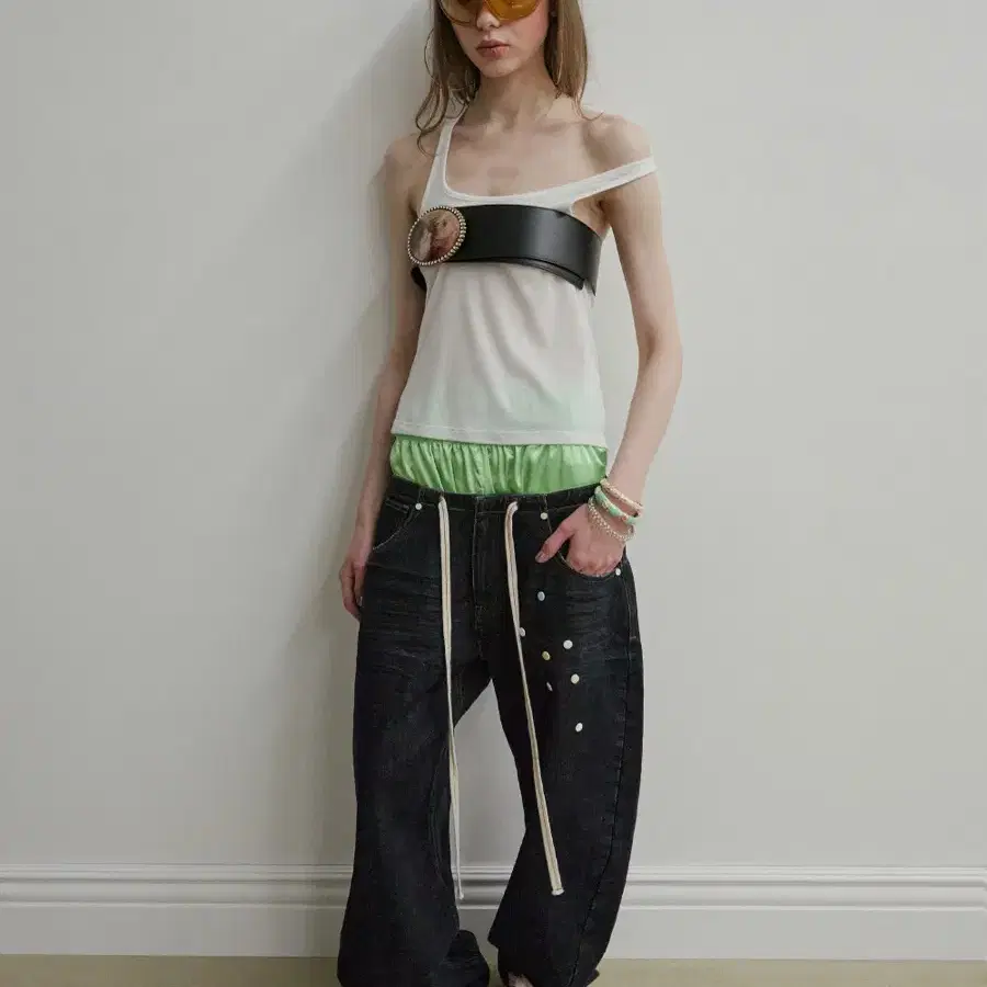 스컬프터 Pill Denim Pants Indigo Blue