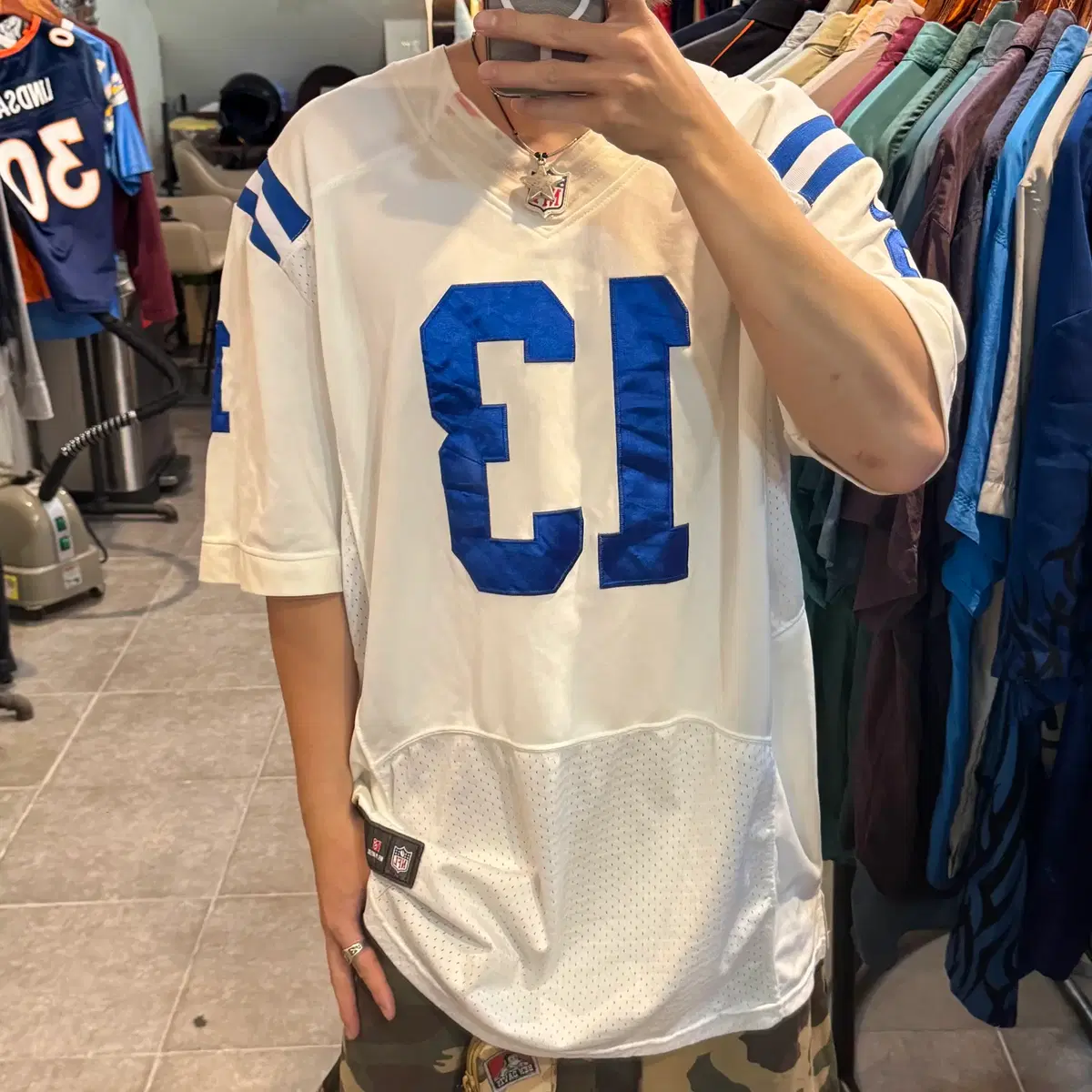 [NO.9] nfl x nike NO.13 HILTON 반팔져지 화이트