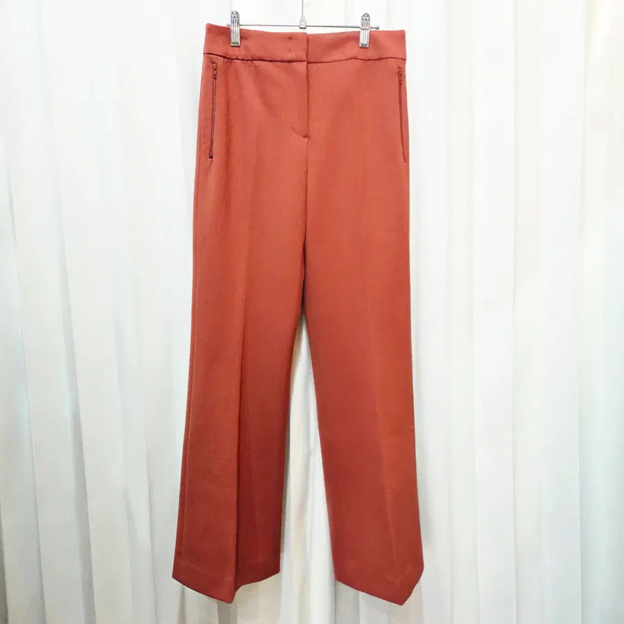26인치 미샤 레이온혼방 벽돌색 와이드 팬츠 C798