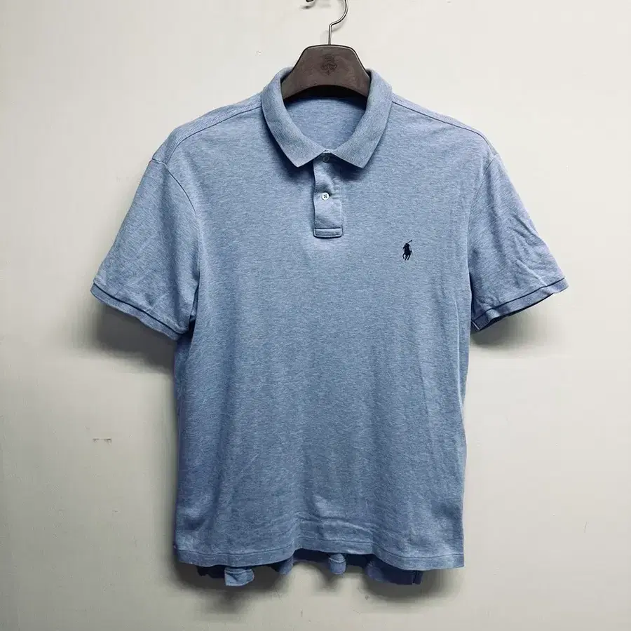 폴로 랄프로렌(POLO RALPH LAUREN) 스카이블루 반팔 카라티 / 클래식핏 피케셔츠 (L)