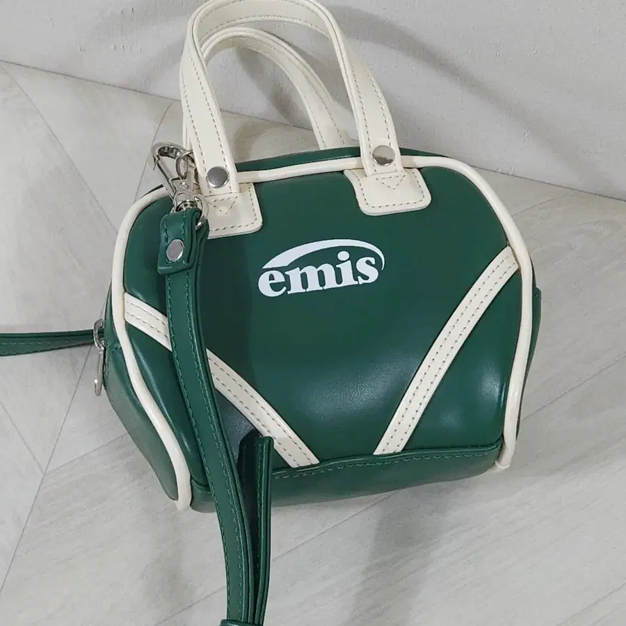 EMIS 이미스 빈티지 토트백 딥그린 미니백