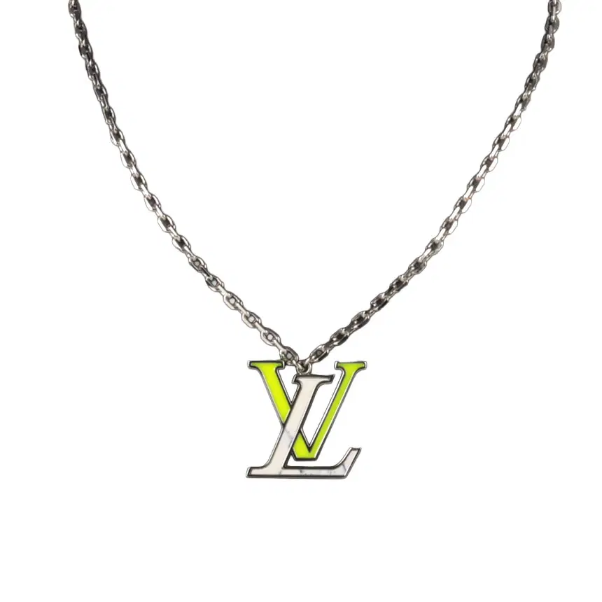 [중고명품다올] 루이비통 LV 펜던트 컬러스 아이코닉 체인 목걸이 M00526
