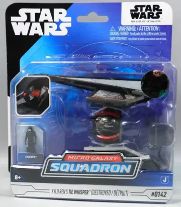 JAZWARES MICRO GALAXY SQUADRON KYLO REN'S TIE WHISPER(DESTROYED) 0142