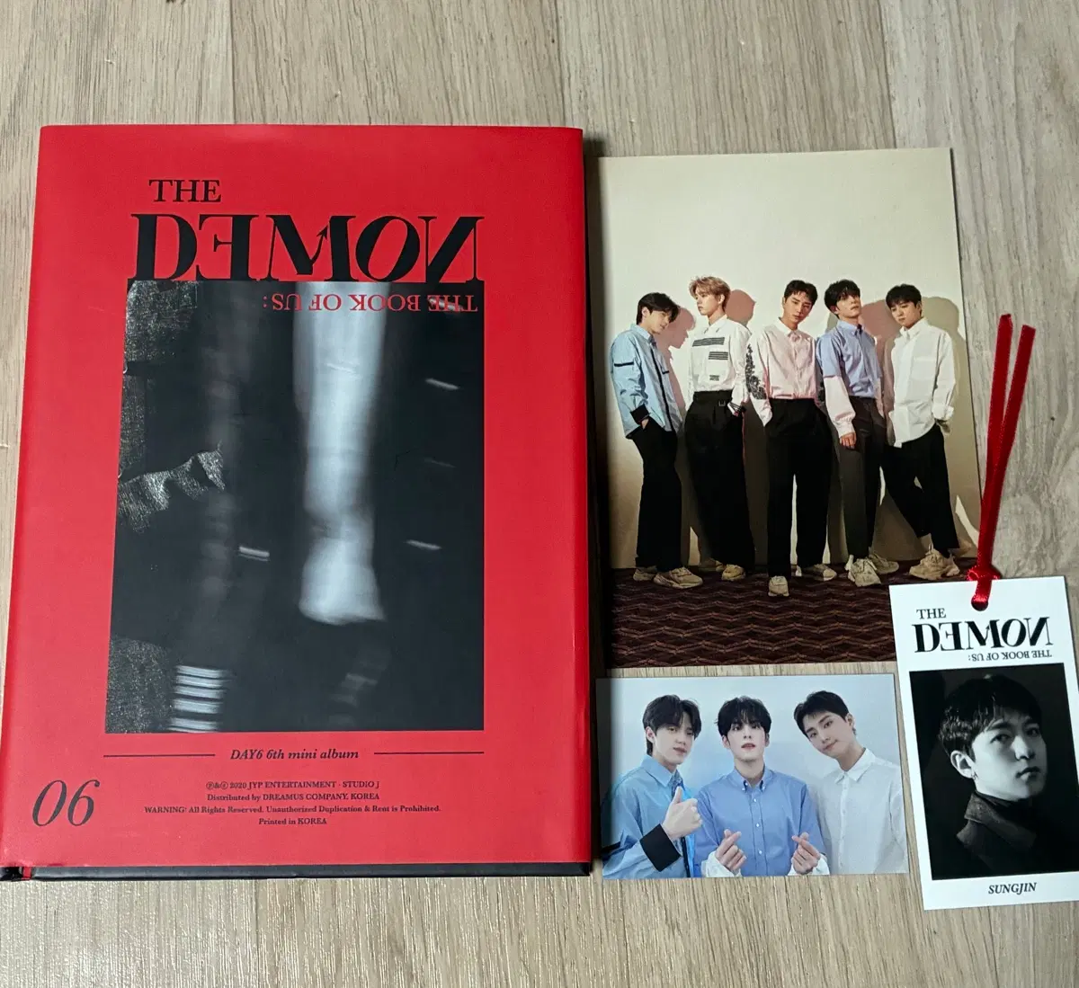 데이식스 the demon 더데몬 개봉앨범 판매 day6 성진 원필 도운 영케이 제이