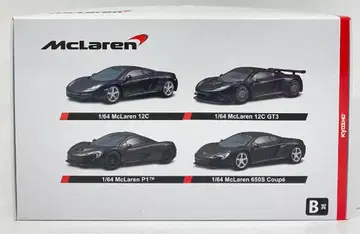 교쇼 1/64 KYOSHO 미니카 복권 B상 맥라렌 4종 매트 블랙 세트