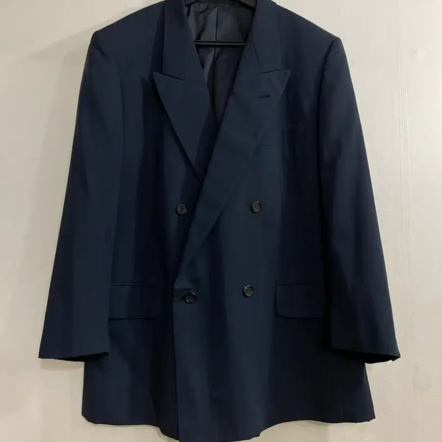 90s 크리스찬 디올 Dior 더블 브레스트 네이비 스트라이프 블레이져 자켓