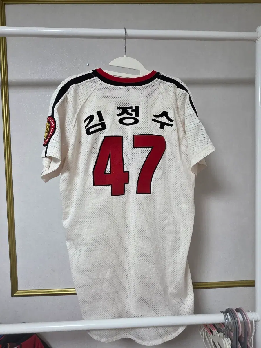 해태 타이거즈 김정수 실착 매치원 유니폼