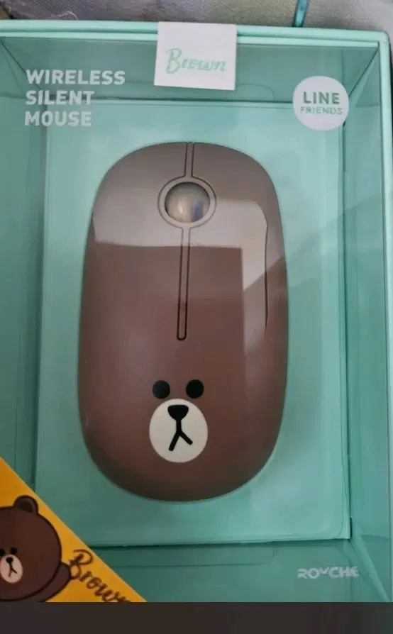 라인프렌즈 브라운 무선마우스