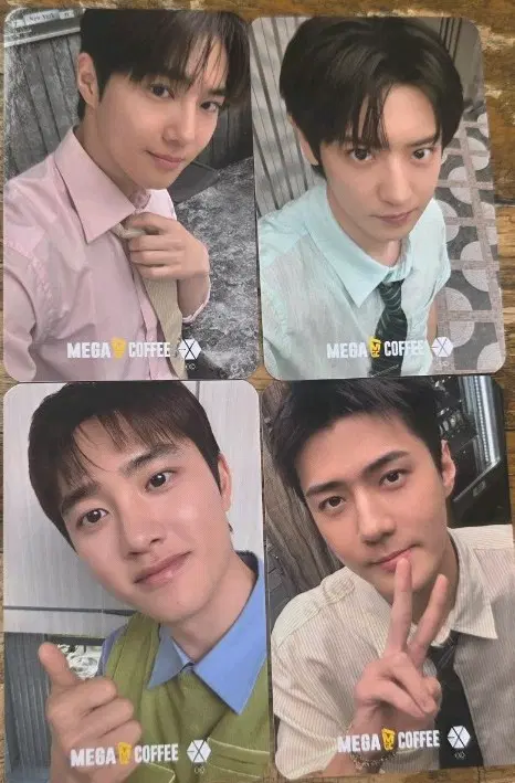 Exo Mega Coffee D.O. Sehun Suho Chanyeol photocard bulk