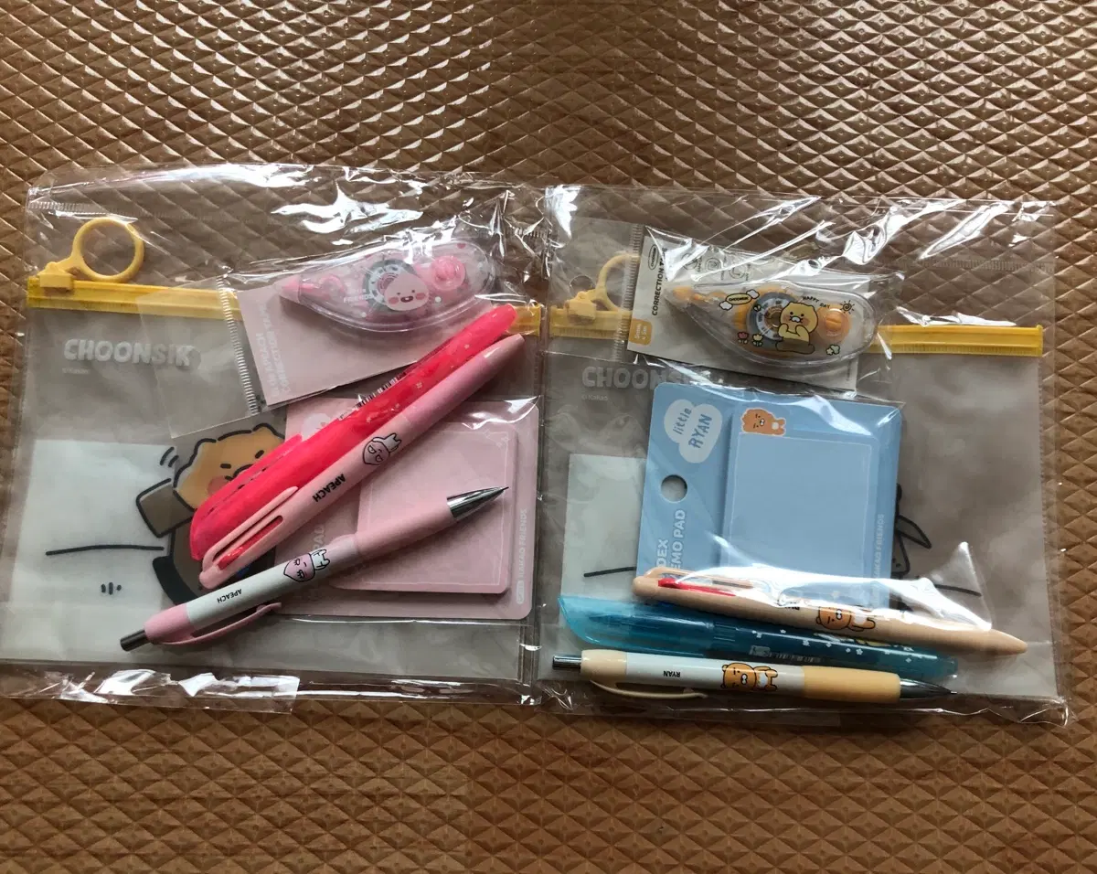 카카오프렌즈 춘식이 문구세트 2개 일괄