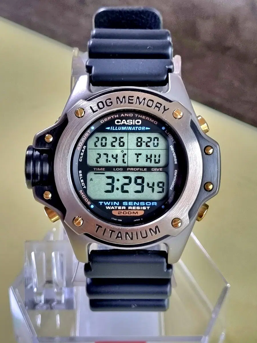 빈티지 미사용급 티타늄 잠수왕 CASIO DEP-700 밀리터리 군사워치 프로다이버 카시오시계