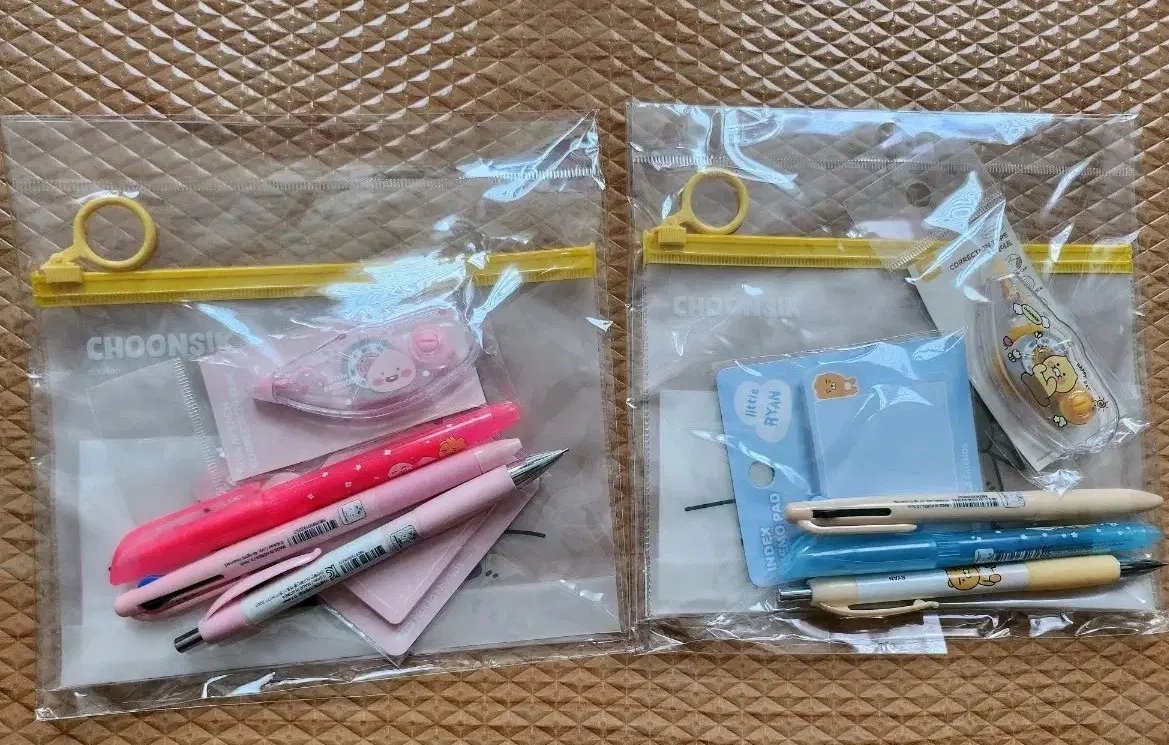 카카오프렌즈 춘식이 문구세트 2개 일괄
