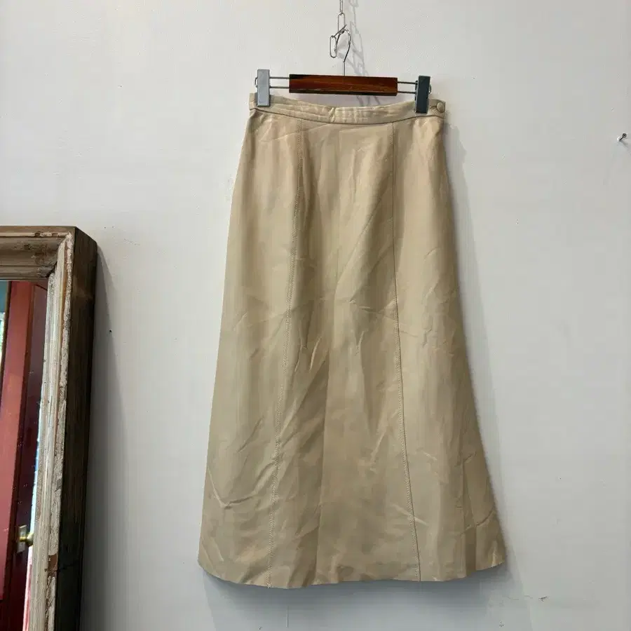Vera pelle 가죽스커트