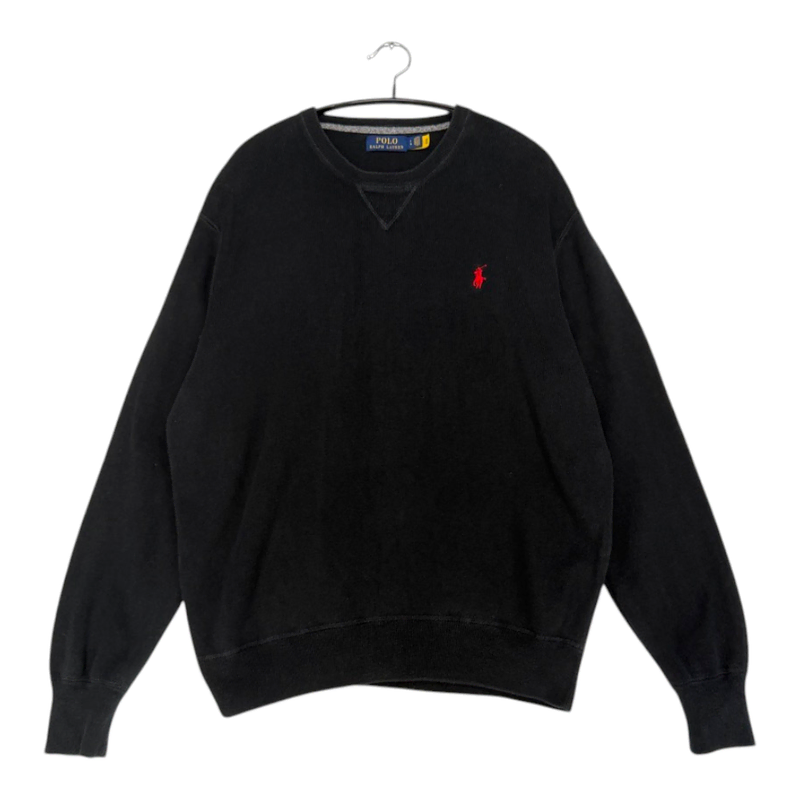 폴로 랄프로렌 Polo ralph lauren 블랙 크루넥 니트 맨투맨 L