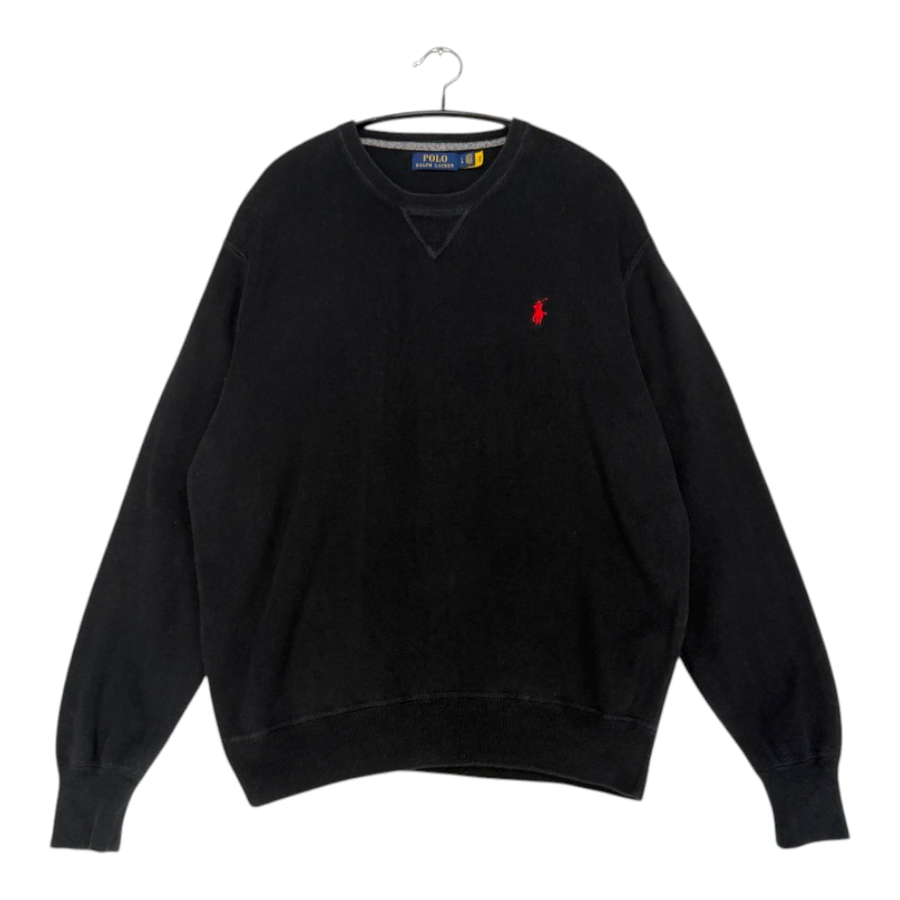 폴로 랄프로렌 Polo ralph lauren 블랙 크루넥 니트 맨투맨 L
