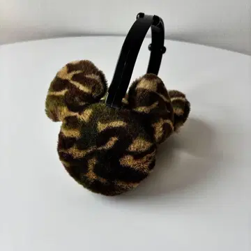 도쿄 디즈니 리조트 미키 카모 패턴 귀도리
