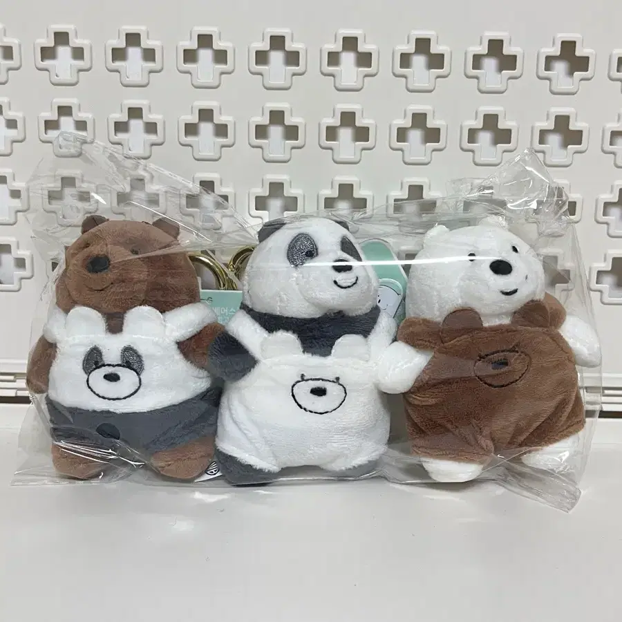 위 베어 베어스 인형 키링 3종 세트 새상품