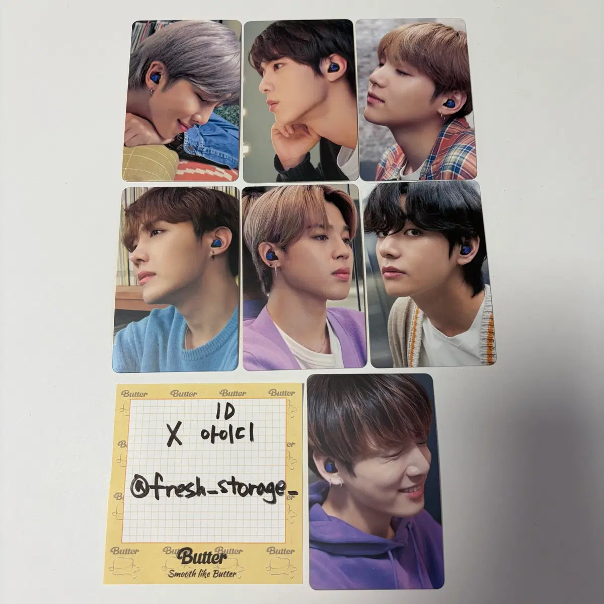 방탄소년단 삼성 갤럭시 버즈 포카 BTS Samsung Galaxy