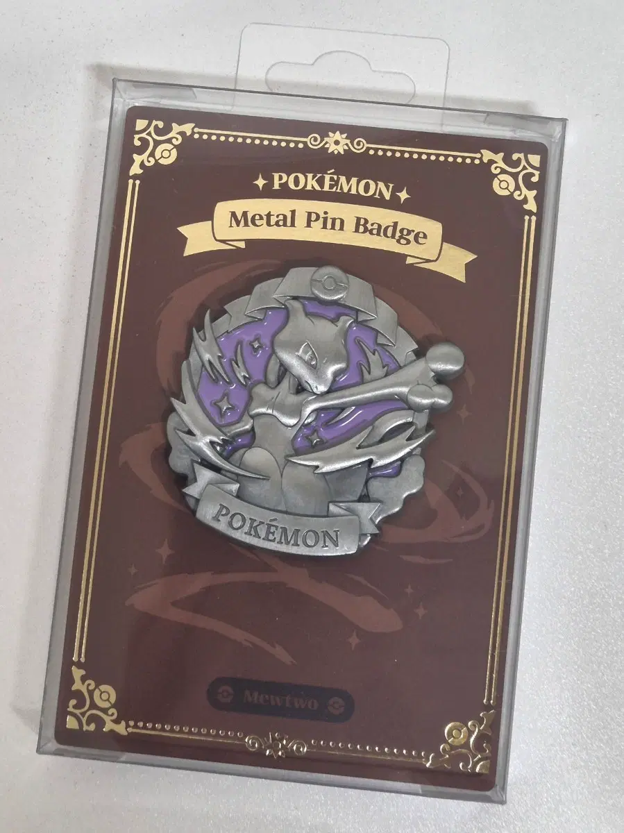 미개봉) 포켓몬스터 ETERNAL ANTIQUE METAL 뮤츠 핀뱃지