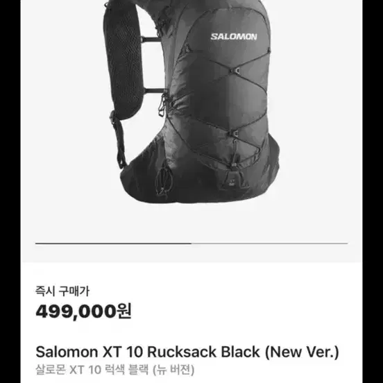 살로몬xt10 럭색 블랙