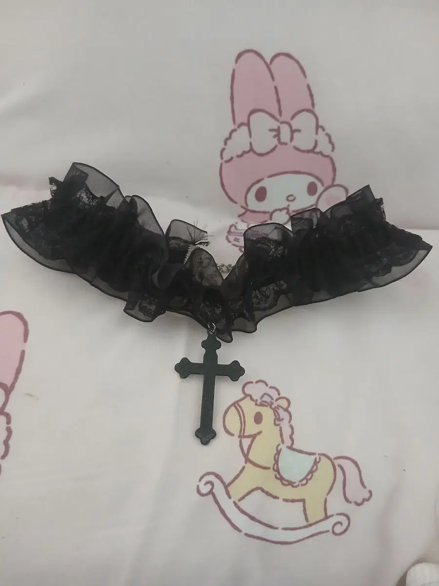 급처,네고가능)십자가 초커 펑크 고스 alt