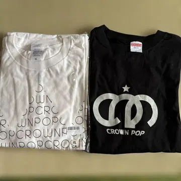 [ 미사용 ] CROWN POP 티셔츠 2장 세트 XL