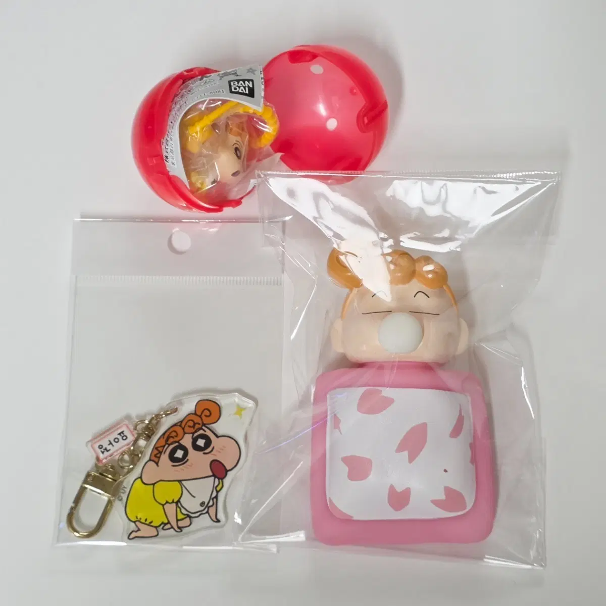 짱아 낮잠 말랑이 + 가챠 + 요아정 키링 3종 세트