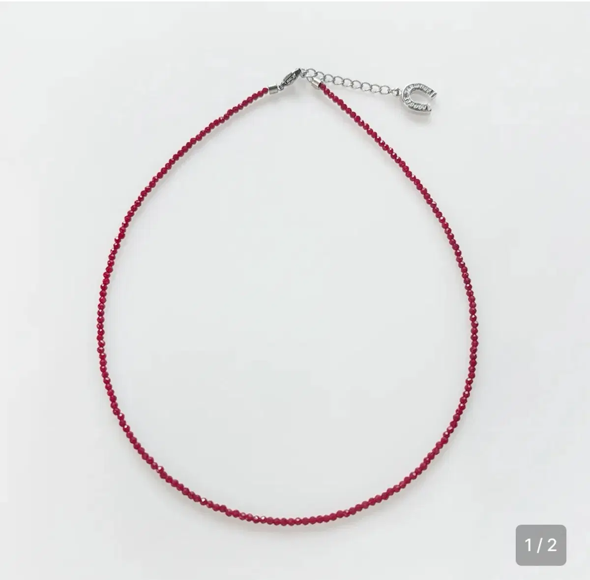 어거스트하모니 Red Crystal Necklace