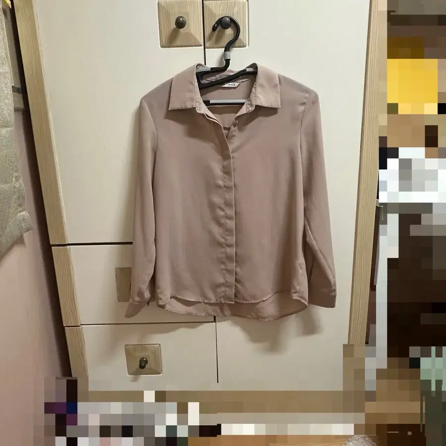 미쏘 셔츠 블라우스 다크핑크