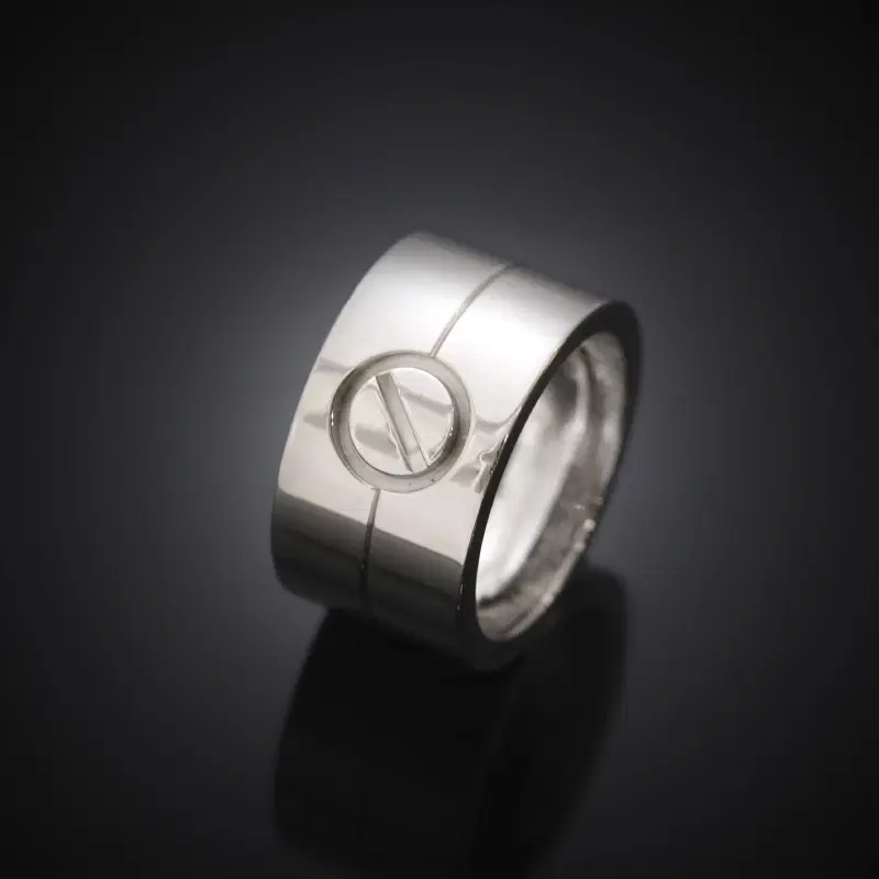 (정품)까르띠에 하이러브링 18K 화이트골드 50호 11mm